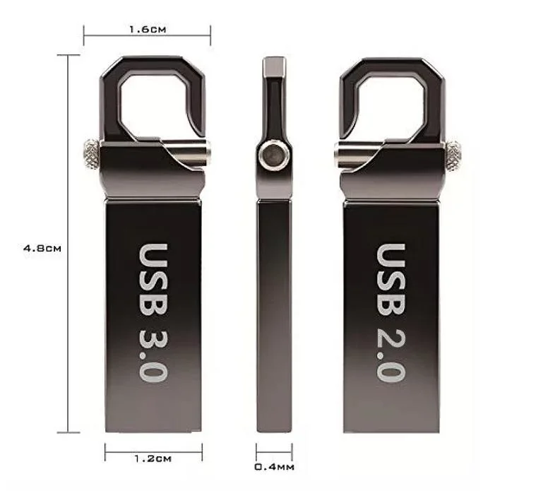 Custom Logo Metal USB 3.0 8GB 16GB 32GB 64GB 128GB Pendirve USB Flash Drive for HP