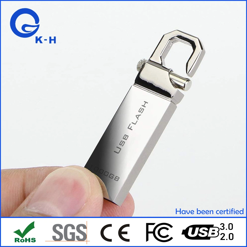 Hook Metal Waterproof 4GB 8GB 16GB 32GB 64GB USB Flash Memory Drive