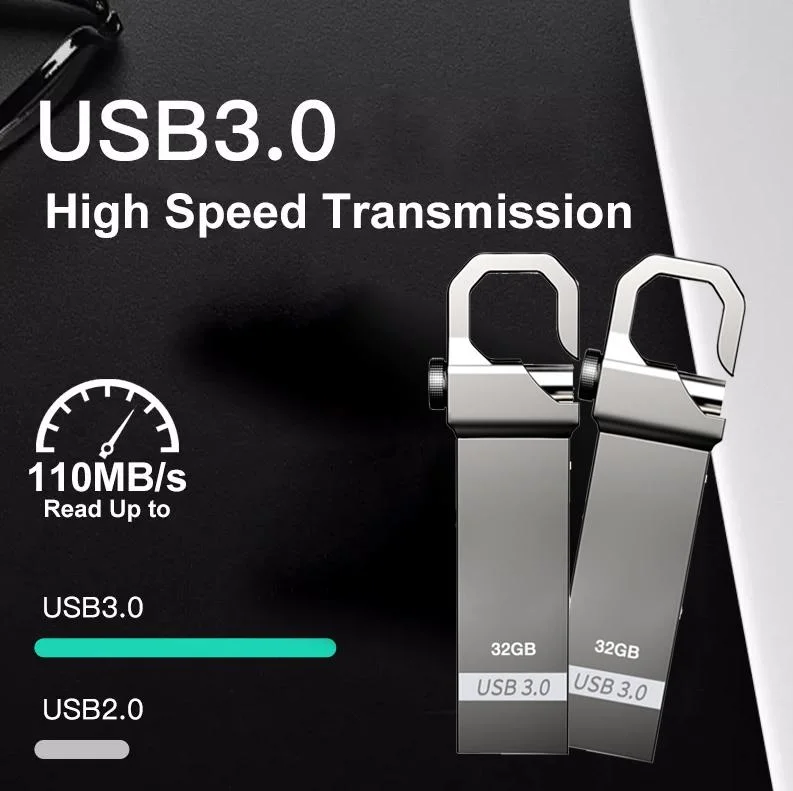 Custom Logo Metal USB 3.0 8GB 16GB 32GB 64GB 128GB Pendirve USB Flash Drive for HP