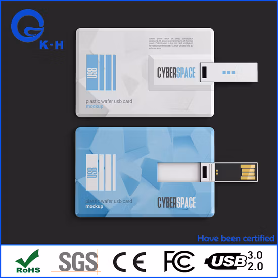 Beliebter Visitenkarten-Flash-Speicher USB 2.0 3.0 für Hochzeitsgeschenk 16 GB